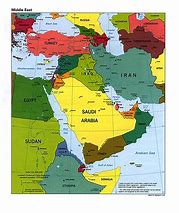 Image result for Political Map Middle East Country