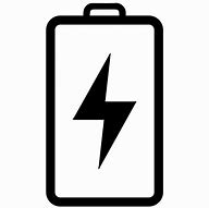 Image result for White Battery Charging Icon