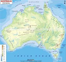 Image result for Australia Map Physical Features
