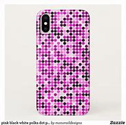 Image result for iPhone 8 Black White Polka Dot Case