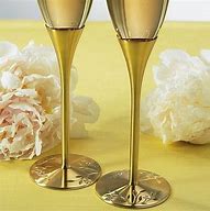 Image result for Vintage Pink and Gold Champagne Flutes