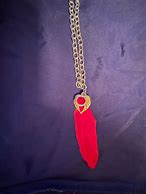 Image result for Paparazzi Red Feather Necklace