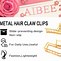 Image result for Red Claw Clips Gold