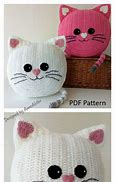 Image result for Crochet Cat Pillow Patterns