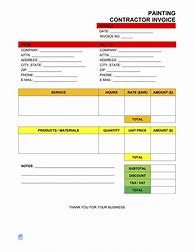 Image result for Painting Contractor Invoice Templates