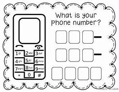 Image result for Learning Phone Number Printable