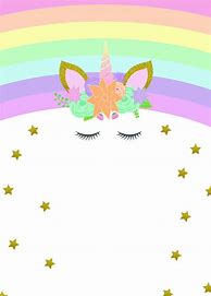 Image result for Unicorn Birthday Invitation Background