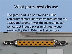 Image result for Joystick Port