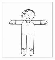 Image result for Flat Stanley Black and White Clip Art
