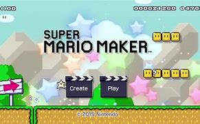 Image result for Super Mario Maker Title Screen