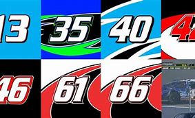 Image result for 4 5 Number NASCAR Font