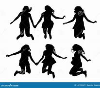 Image result for Girl Jumping Silhouette