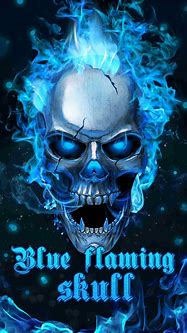 Image result for Blue Flaming Skull Meme