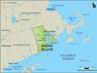 Image result for Rhode Island Geography Map