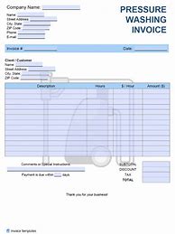 Image result for Free Pressure Washing Editable Invoice Template PDF