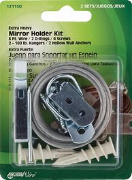 Image result for Mirror Hanger Clips