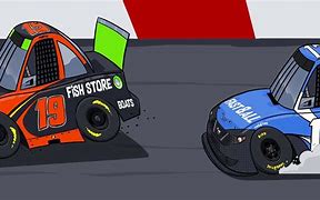 Image result for Cartoon NASCAR Racing