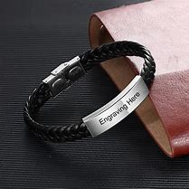 Image result for Personalized Leather Bracelets