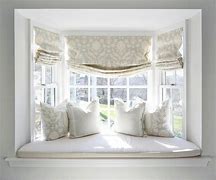 Image result for Living Room Bay Window Curtains