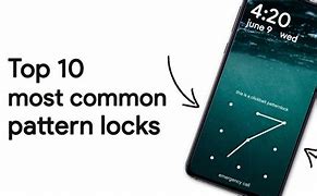 Image result for Most Common Phone Lock Patterns