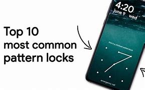Image result for Most Common Pattern Locks Android