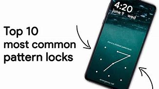Image result for Most Common Pattern Locks Android
