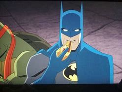 Image result for Batman vs TMNT Pizza
