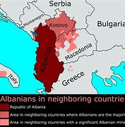 Image result for Albanian Language Map