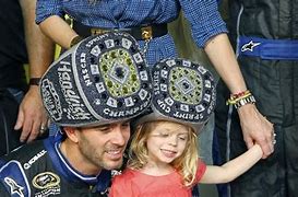Image result for Jimmie Johnson Daughters Black and White