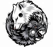 Image result for Ying Yang Symbol Wolf