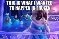 Image result for Grumpy Cat Frozen Memes