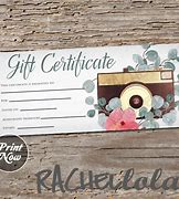 Image result for Photography Gift Certificate Template