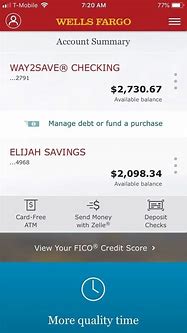 Image result for Wells Fargo Bank Account Balance