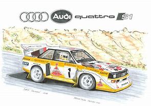 Image result for Audi Quattro S1 Drawing