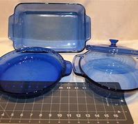 Image result for Blue Glass Bakeware