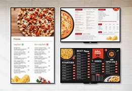 Image result for Pizza Digital Menu Board
