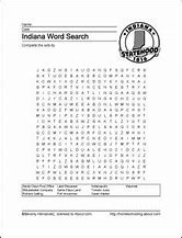 Image result for Indiana Word Search