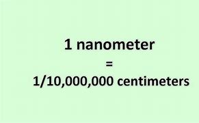 Image result for Nanometer to Cm