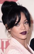 Image result for Rihanna Curtain Bangs