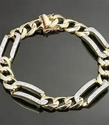 Image result for Men's Yellow Gold Diamond Bracelet