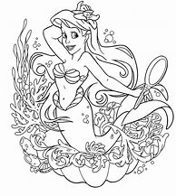 Image result for Ariel Mermaid Colouring