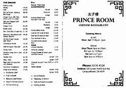 Image result for Prince Hotel Restaurant Menu
