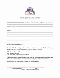 Image result for 30-Day Resignation Letter Template