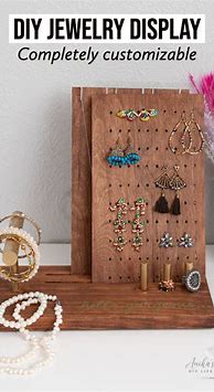 Image result for Homemade Jewelry Display