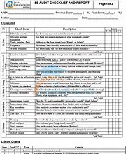 Image result for Simple 5s Audit Sheet