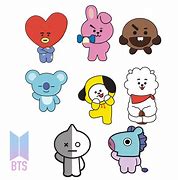 Image result for BTS RM BT21 Sticker