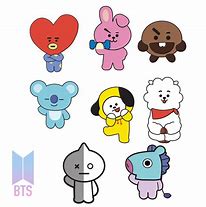 Image result for BT21 Stickers Drawing