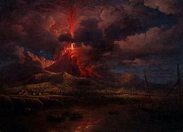 Image result for Pompeii Volcano Eruption Art
