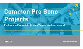 Image result for Pro Bono Projects