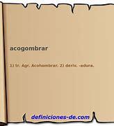 Image result for acogombrar